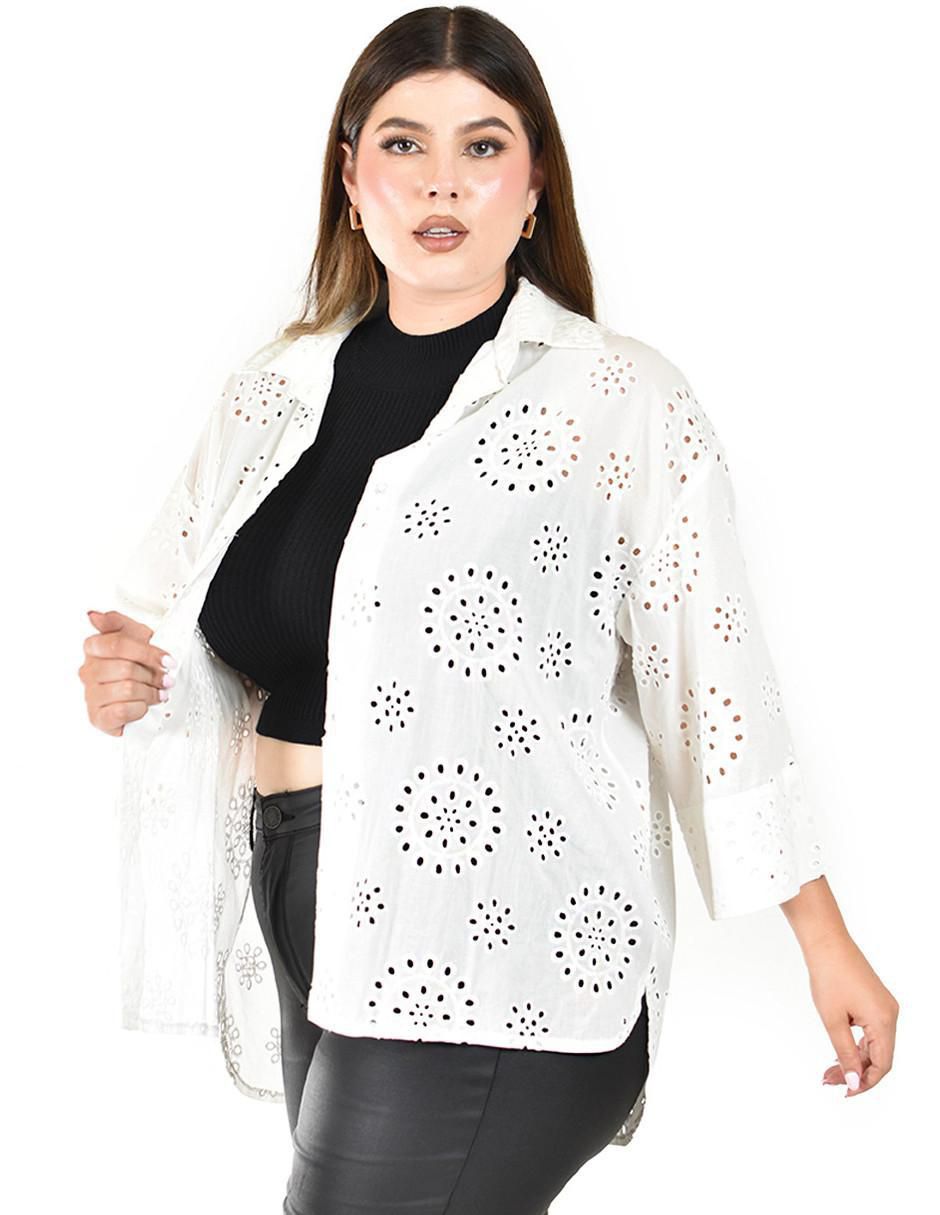 Blusa camisera manga 3/4 para mujer 7