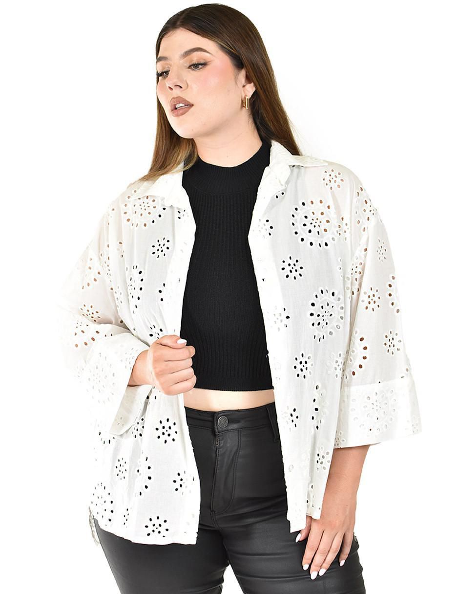 Blusa camisera manga 3/4 para mujer 9