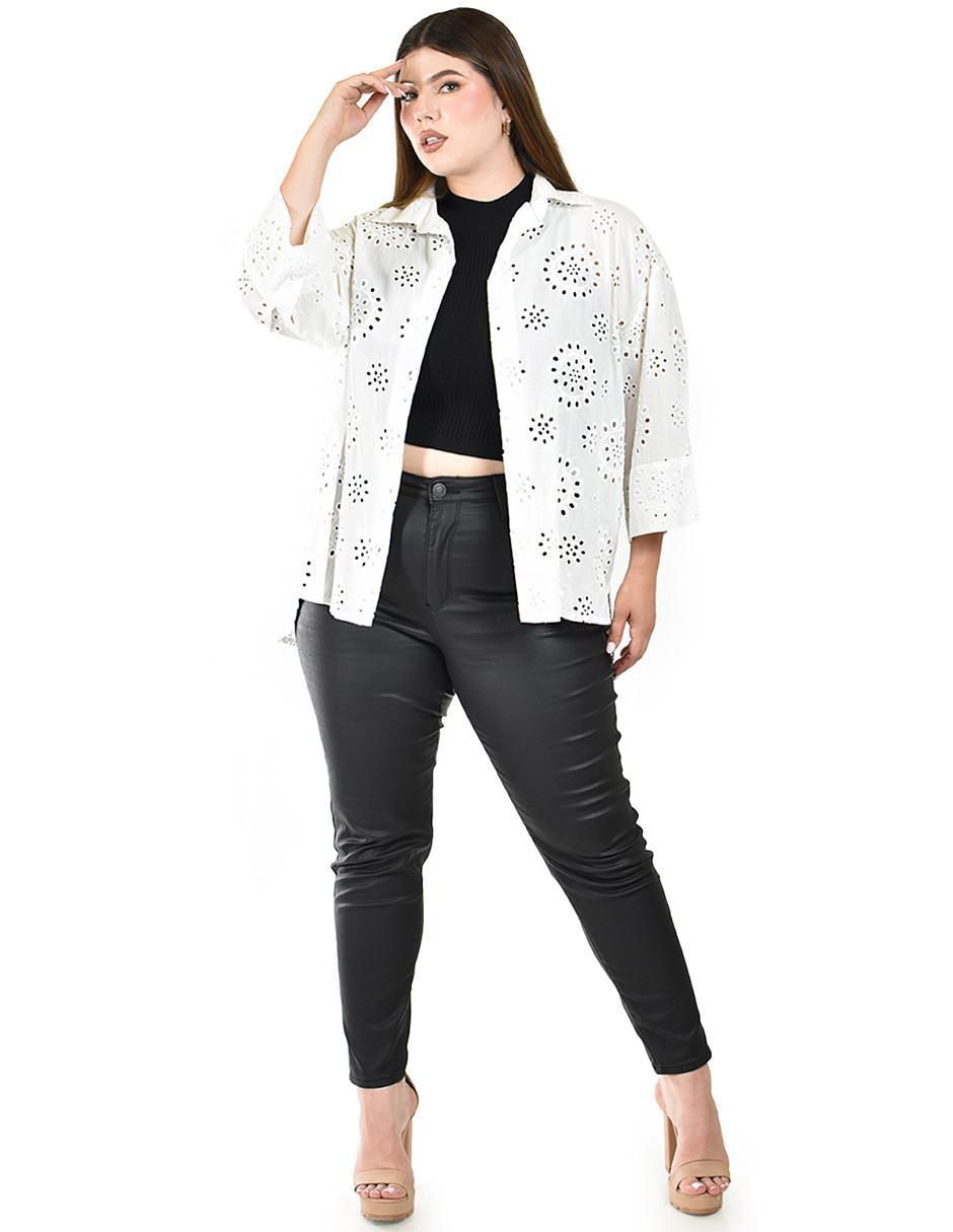 Blusa camisera manga 3/4 para mujer 10