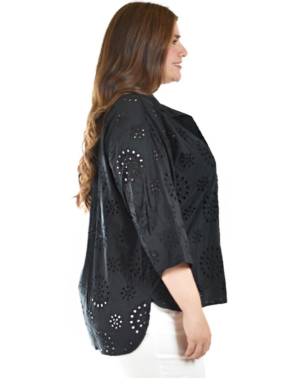 Blusa camisera manga 3/4 para mujer 10