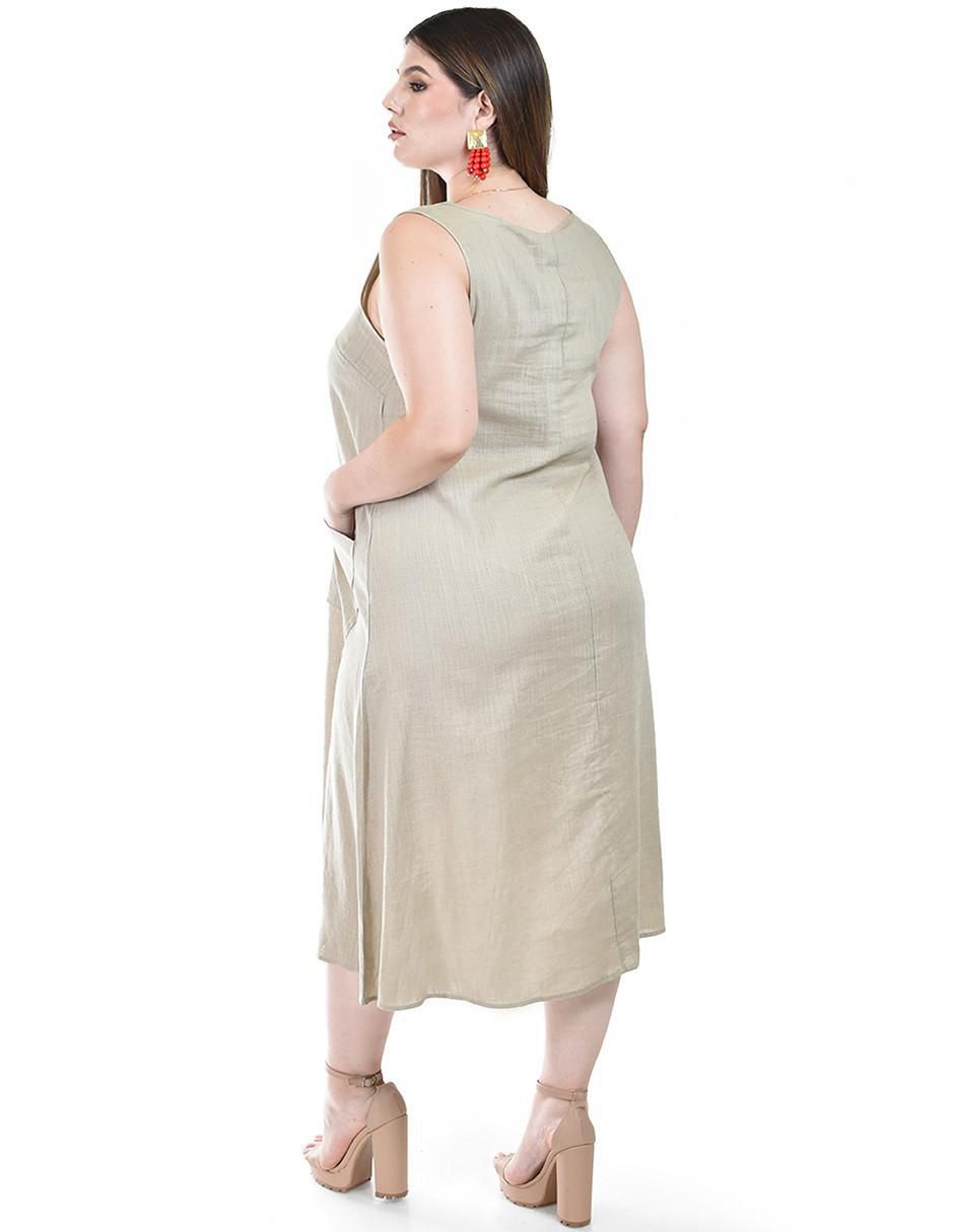 Vestido midi casual para mujer