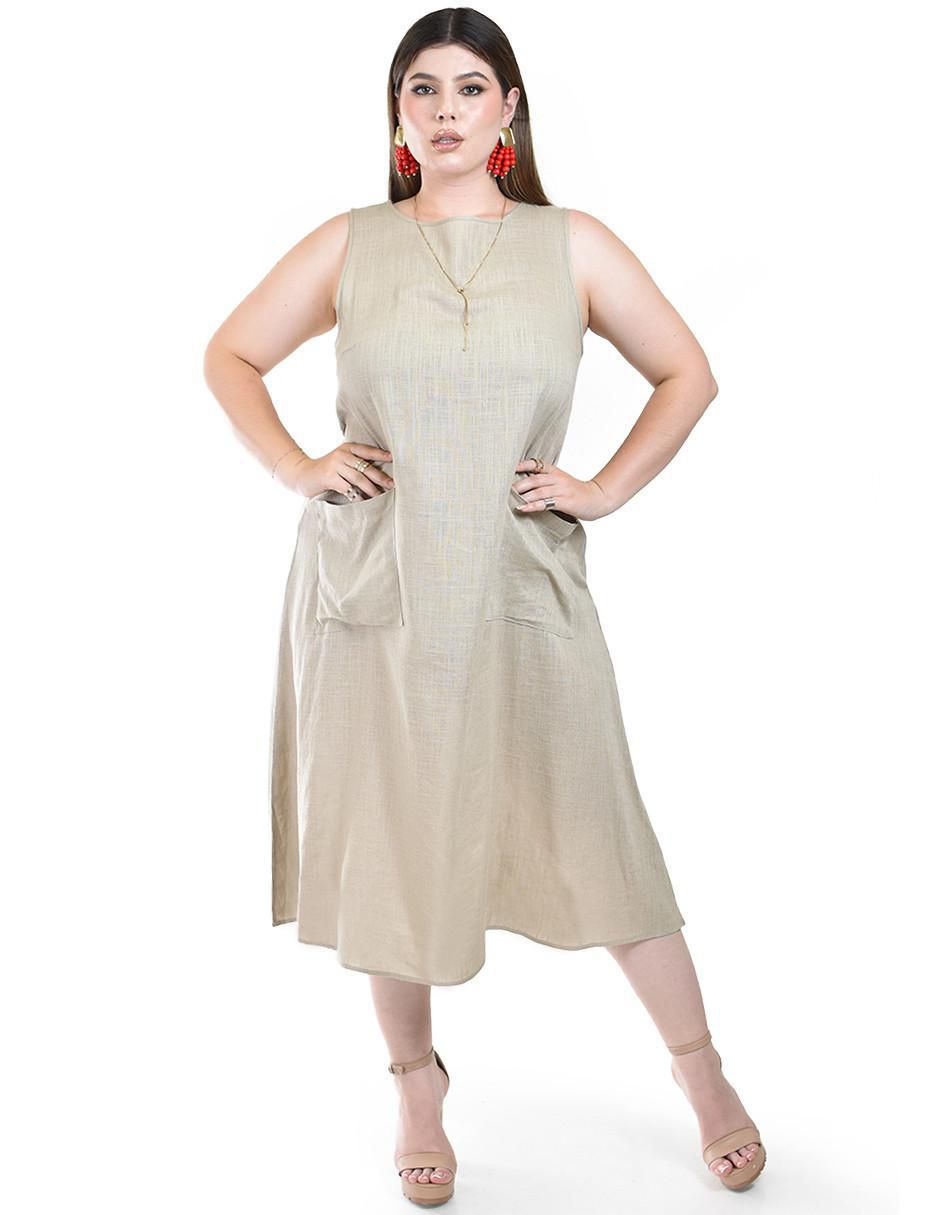 Vestido midi casual para mujer