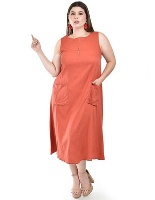 Vestido midi casual para mujer Vestido midi casual para mujer