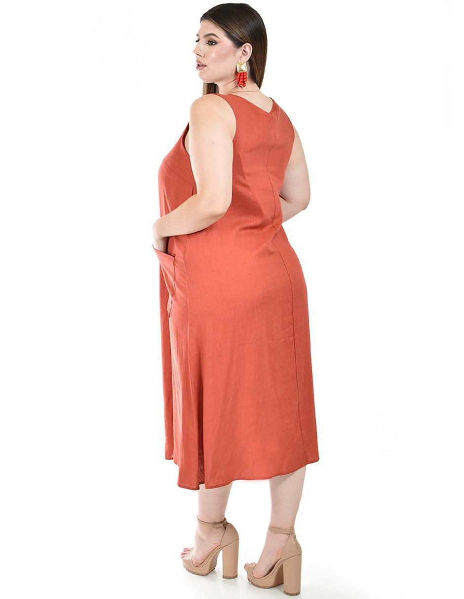 Vestido midi casual para mujer