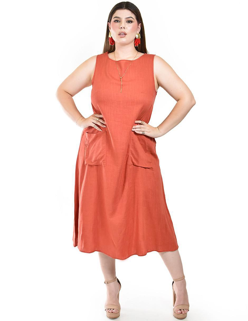 Vestido midi casual para mujer