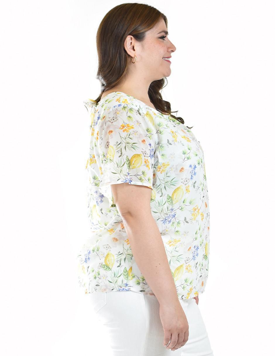 Blusa manga corta para mujer 7