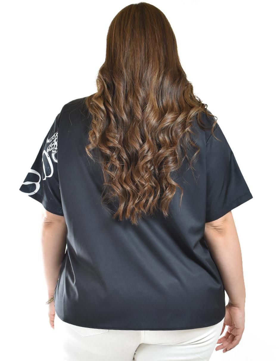 Blusa camisera manga corta para mujer 9