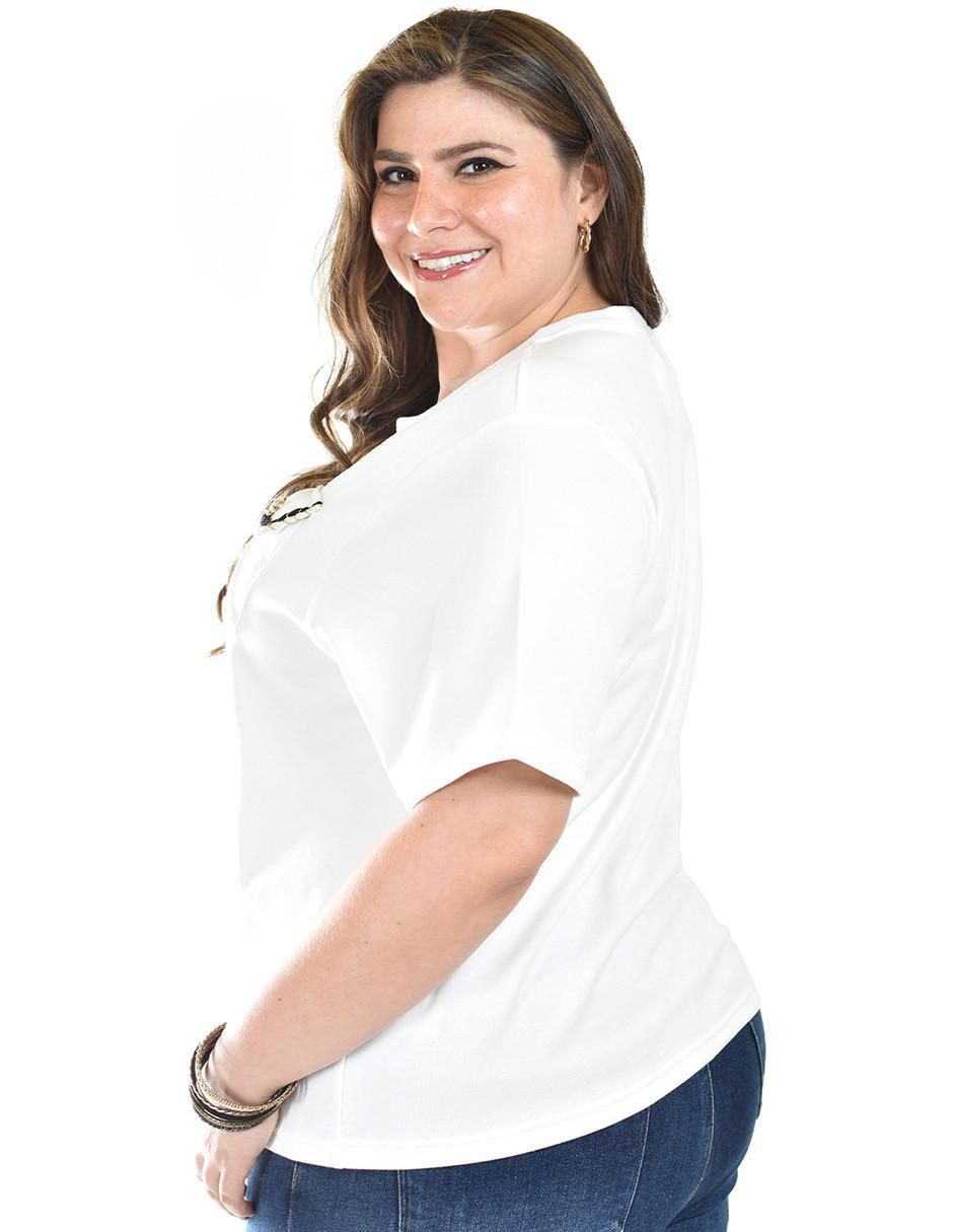 Blusa manga corta para mujer 8