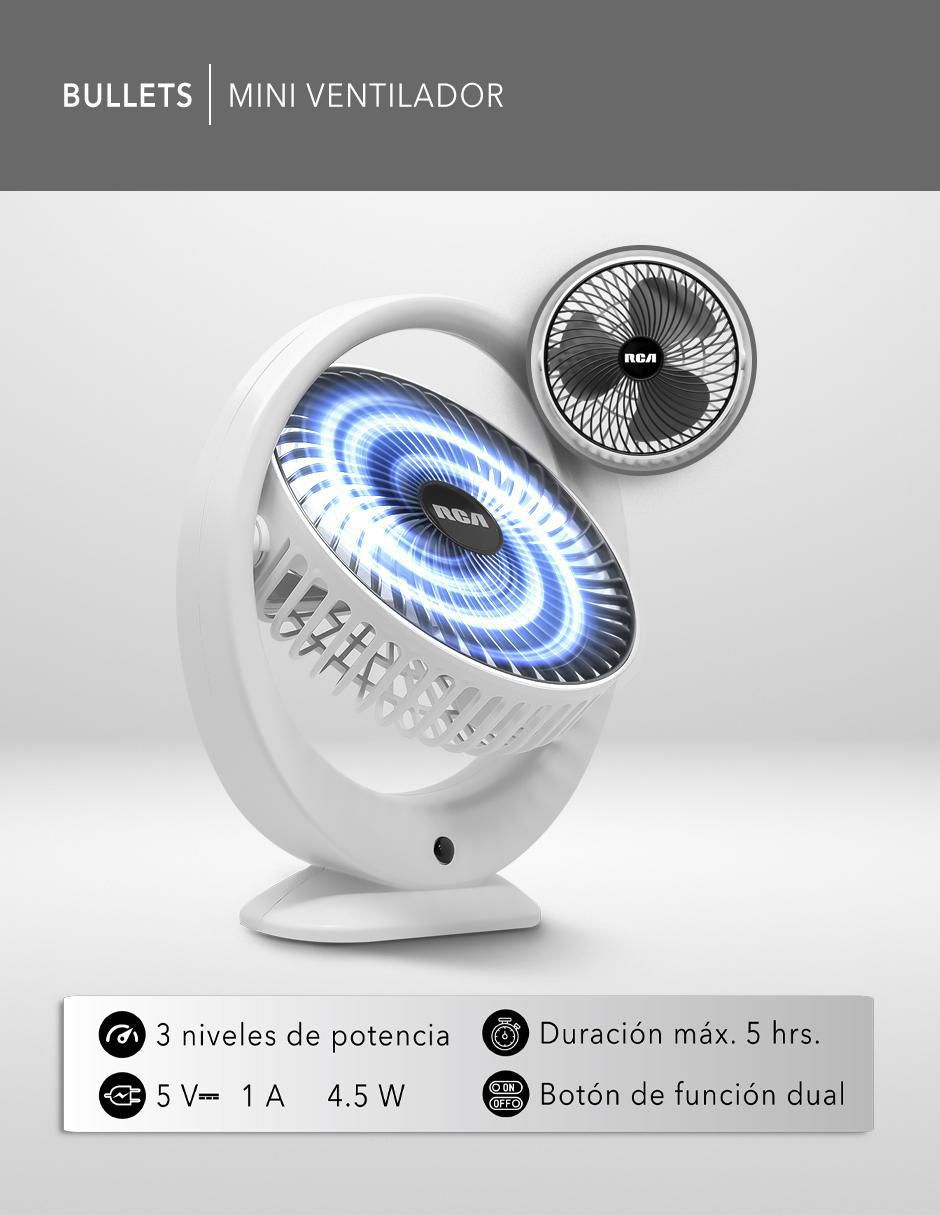 MINI VENTILADOR RC-V1 , BLANCO 2