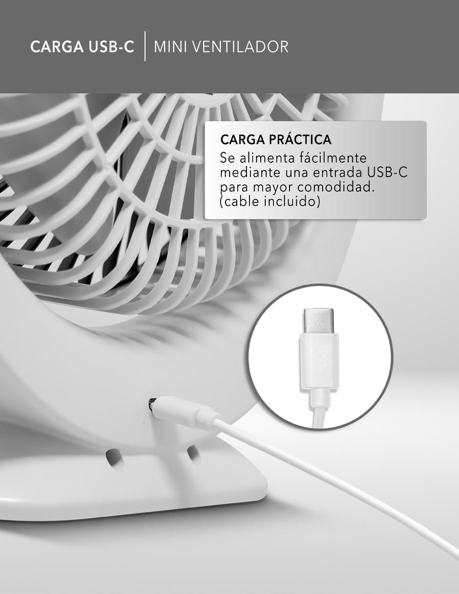 MINI VENTILADOR RC-V1 , BLANCO 6