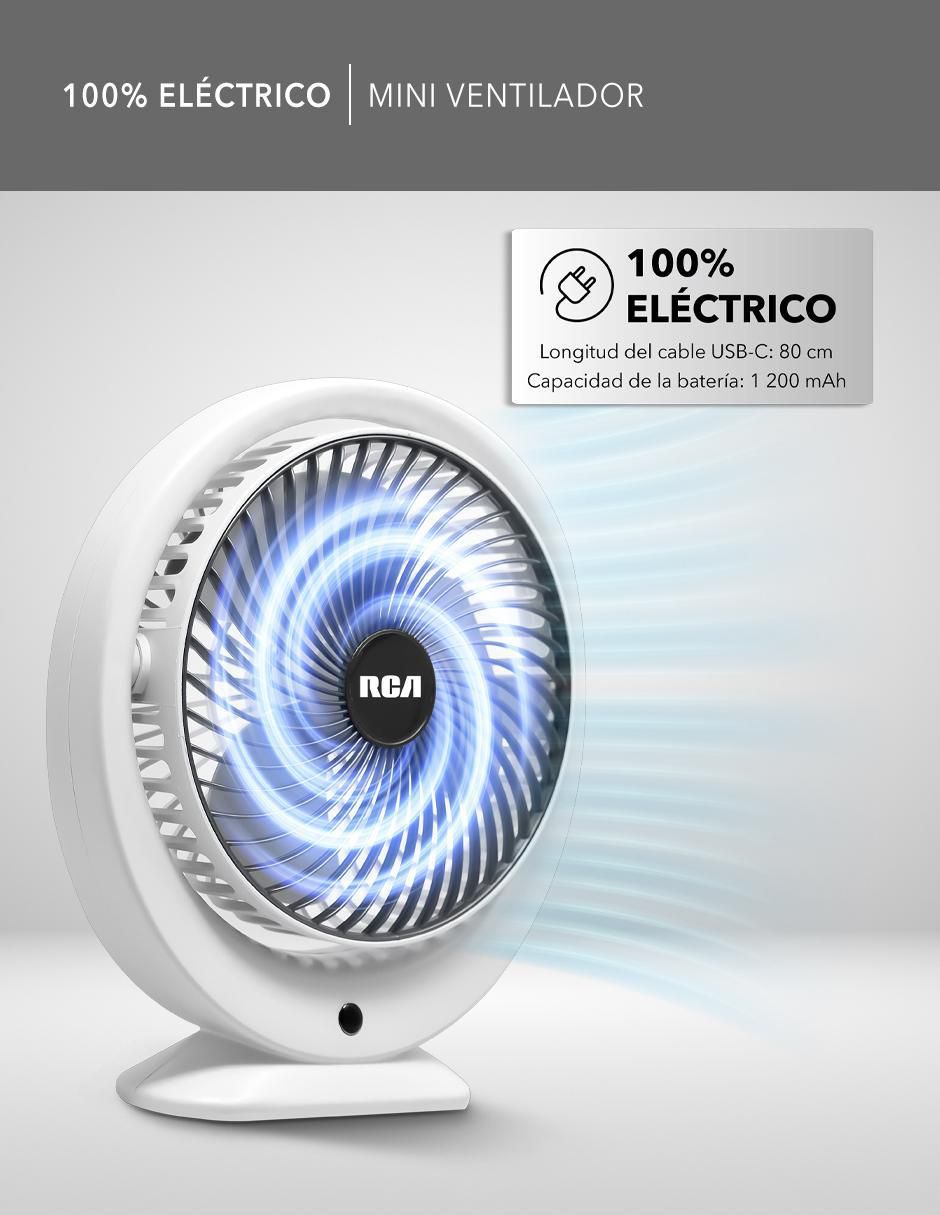 MINI VENTILADOR RC-V1 , BLANCO 8
