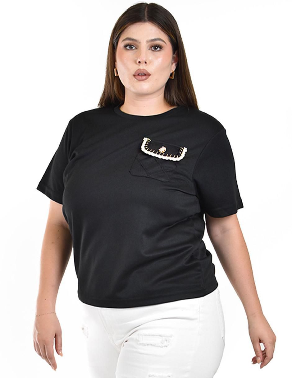Blusa manga corta para mujer 7