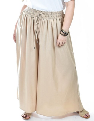 Pantalón relaxed amplio para mujer
