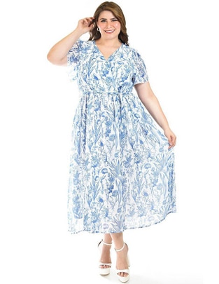 Vestido midi casual para mujer Vestido midi casual para mujer
