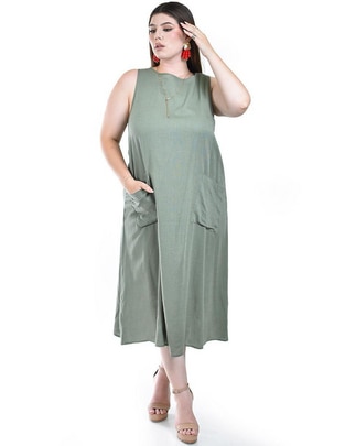 Vestido midi casual para mujer Vestido midi casual para mujer