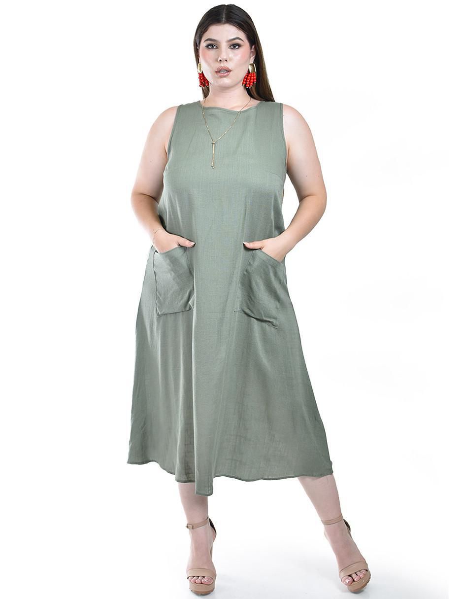 Vestido midi casual para mujer