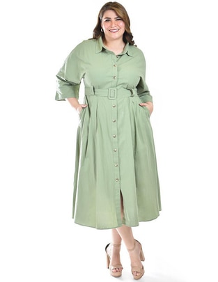 Vestido midi casual para mujer Vestido midi casual para mujer