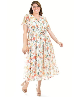 Vestido midi casual para mujer Vestido midi casual para mujer