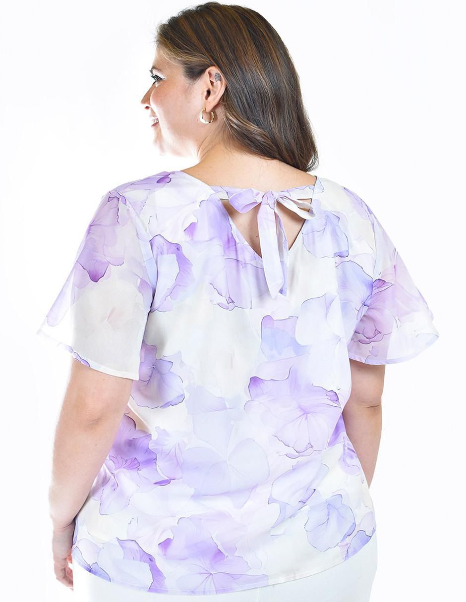 Blusa manga corta para mujer 8
