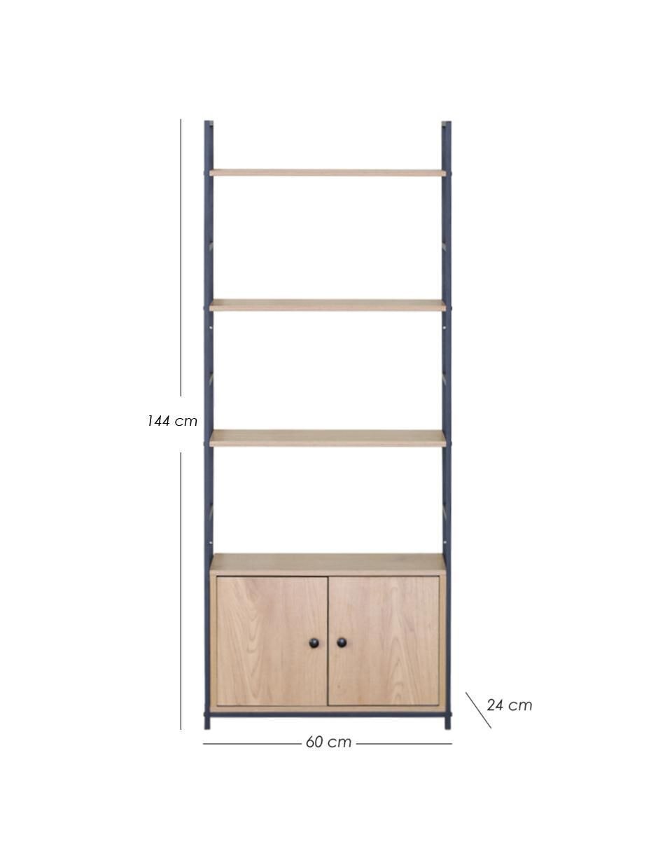 Librero armable Tokio Maple de melamina 8