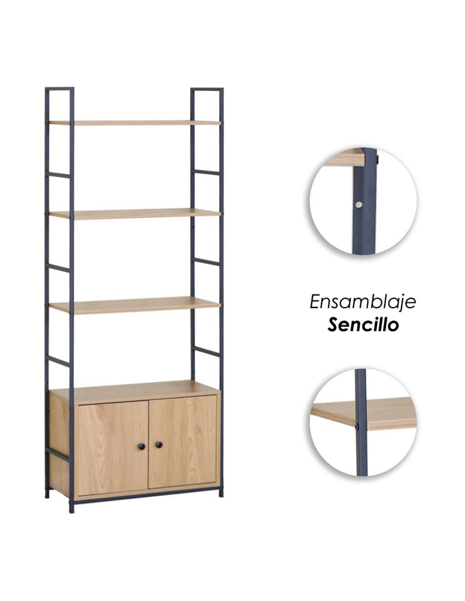 Librero armable Tokio Maple de melamina 4
