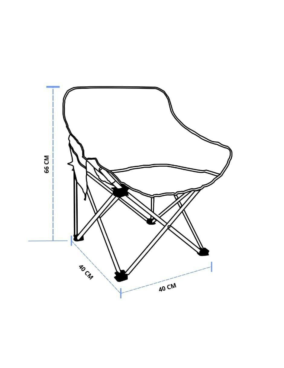 Silla plegable set 2 piezas de aluminio 5