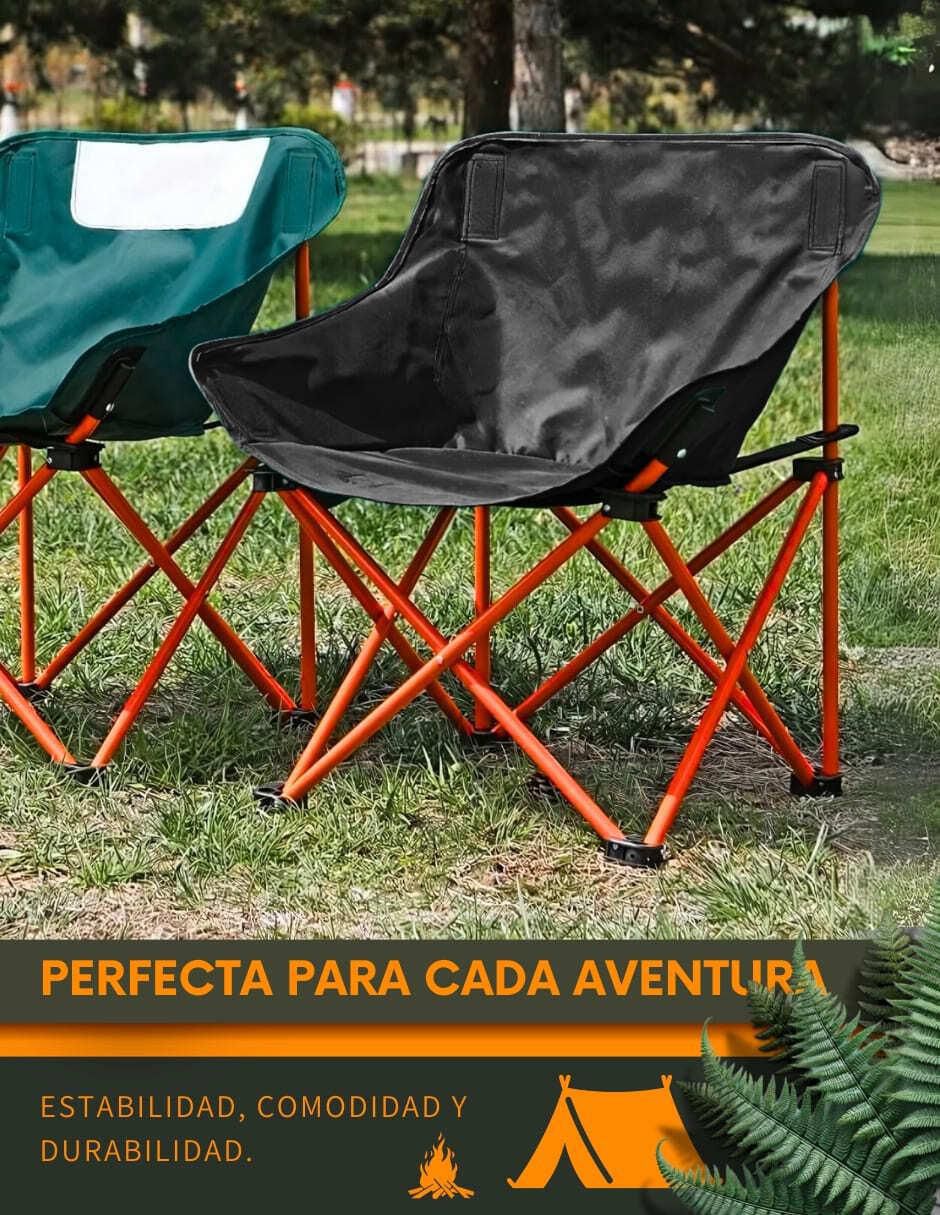 Silla plegable set 2 piezas de aluminio 2