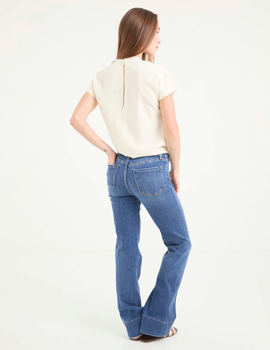 Jeans acampanado para mujer