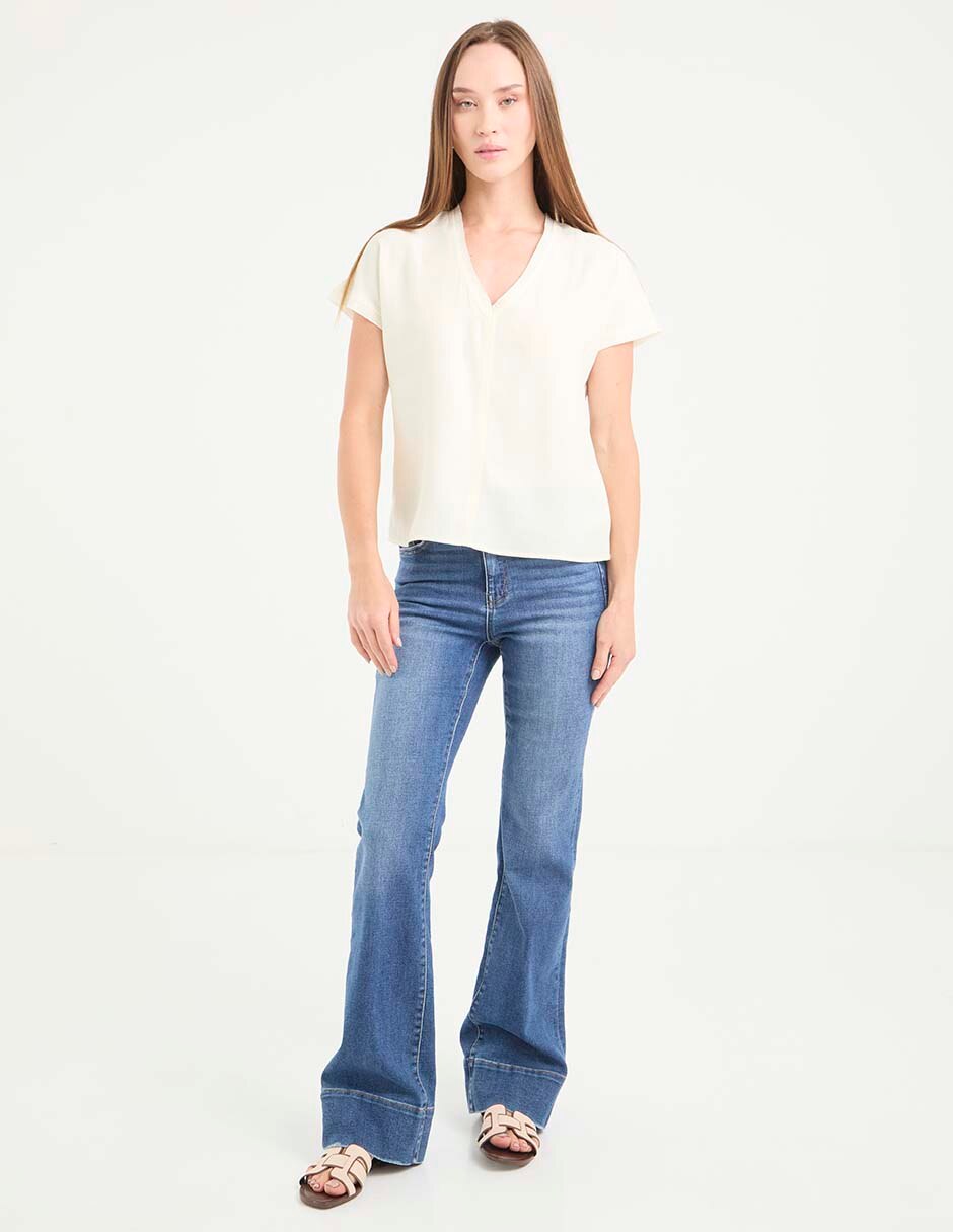Jeans acampanado para mujer