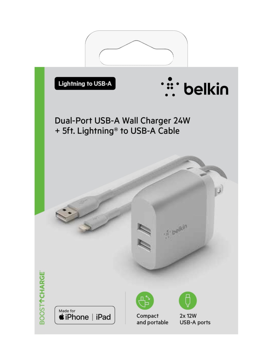 Cargador pared USB tipo A Wall Charger 2