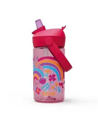 Botella de agua Thrive Straw Kids con tapa flip top