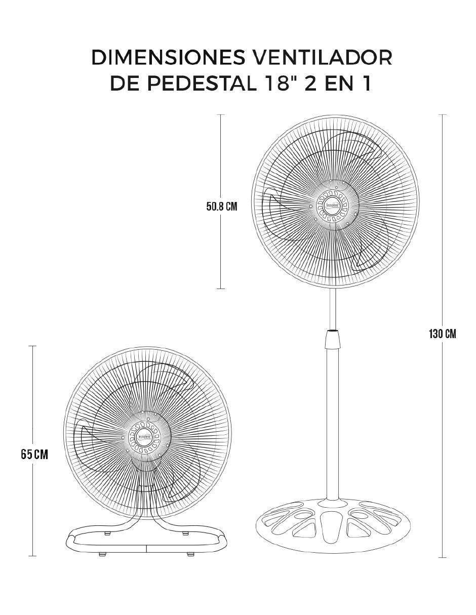 Ventilador 2 en 1 3 velocidades 3