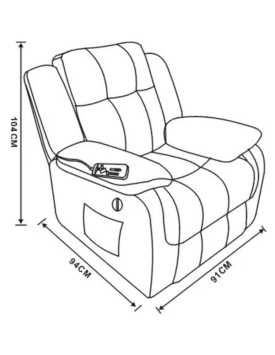 Reclinable Delfos Heuman Brand de piel 8
