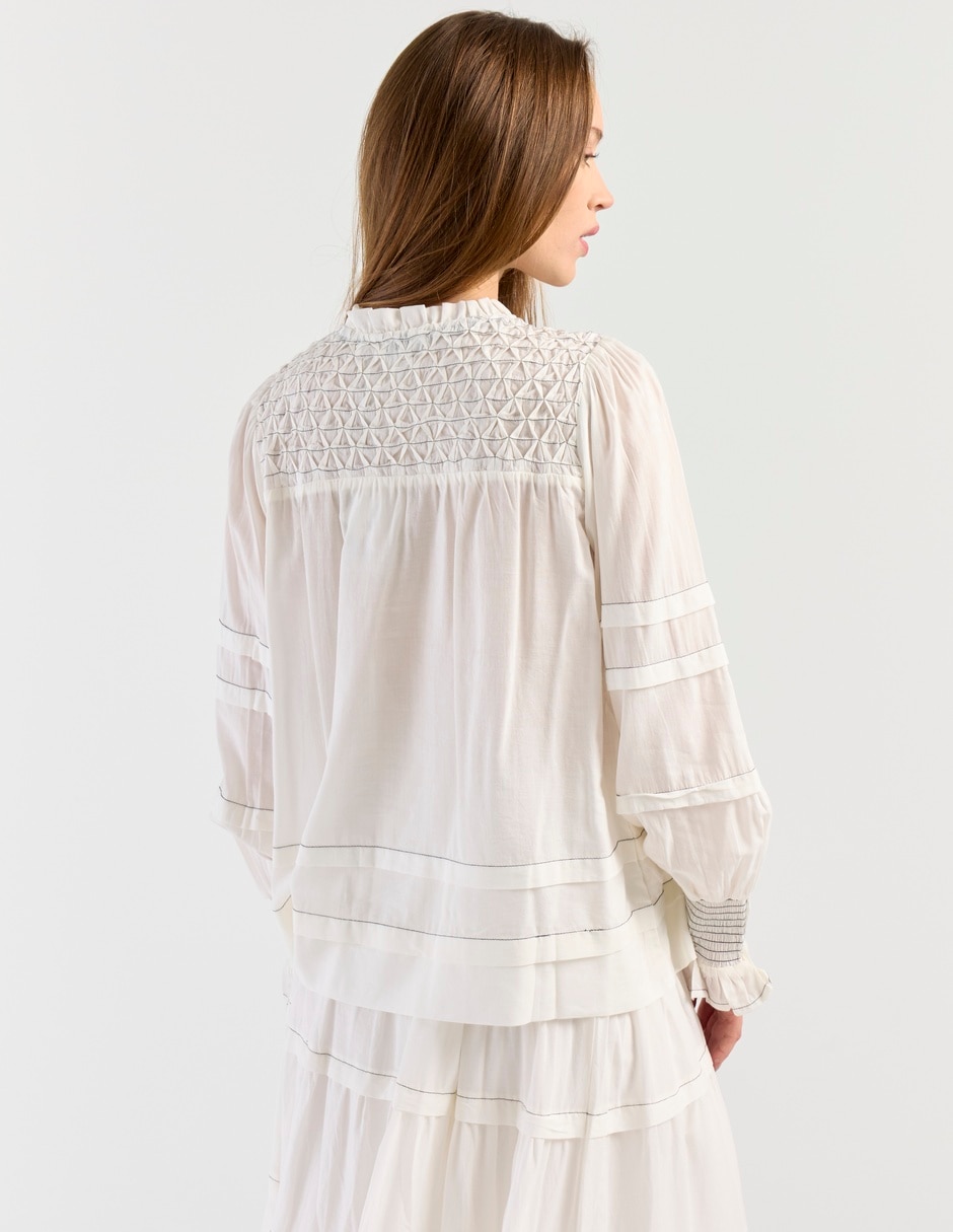 Blusa manga larga para mujer 5