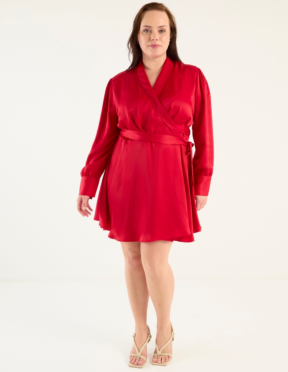 Vestido corto de fiesta escote V Vestido corto de fiesta escote V