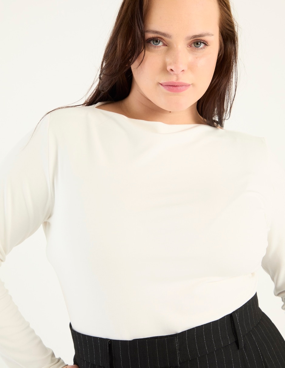 Blusa manga larga para mujer 7