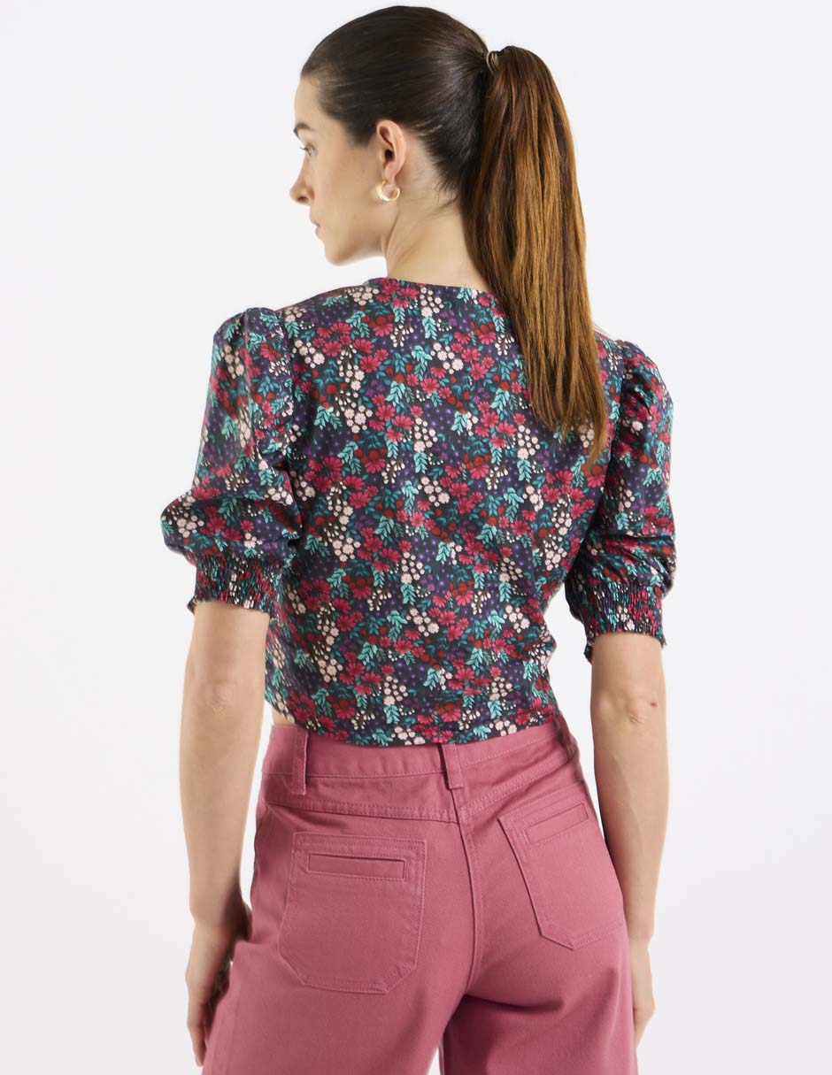 Blusa manga al codo para mujer 5
