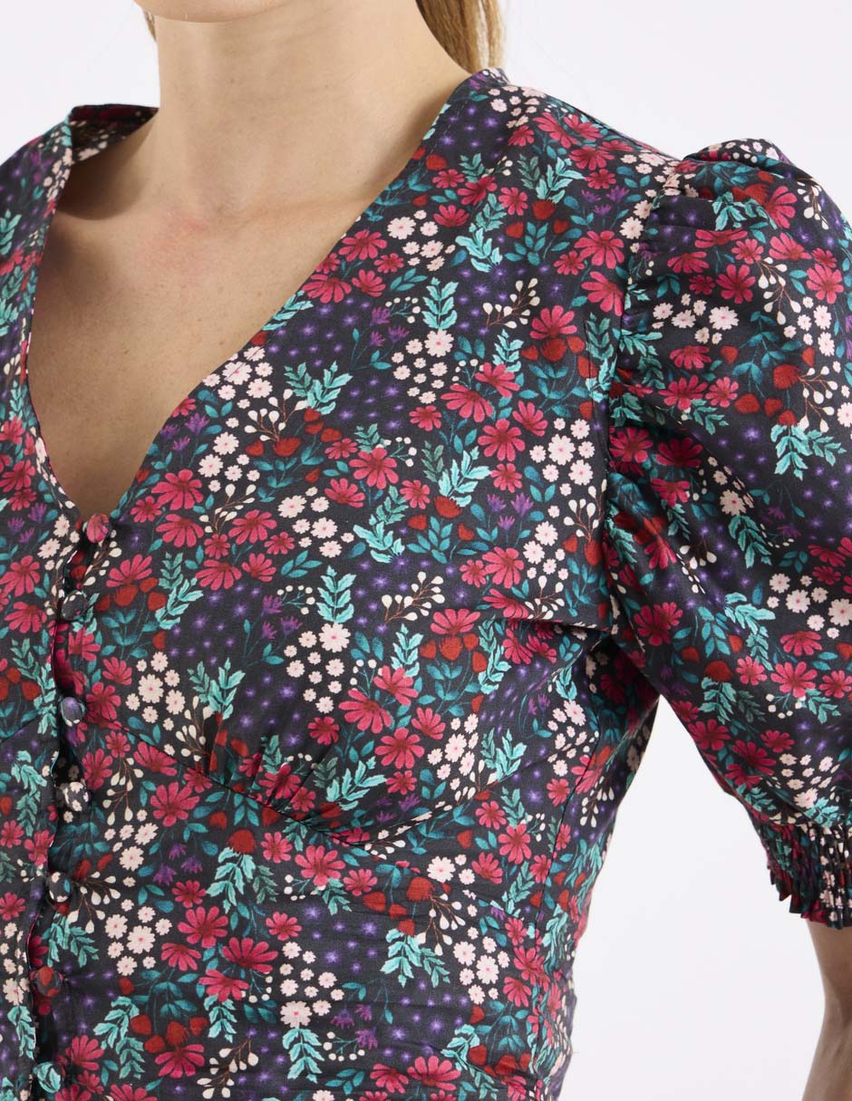Blusa manga al codo para mujer 7