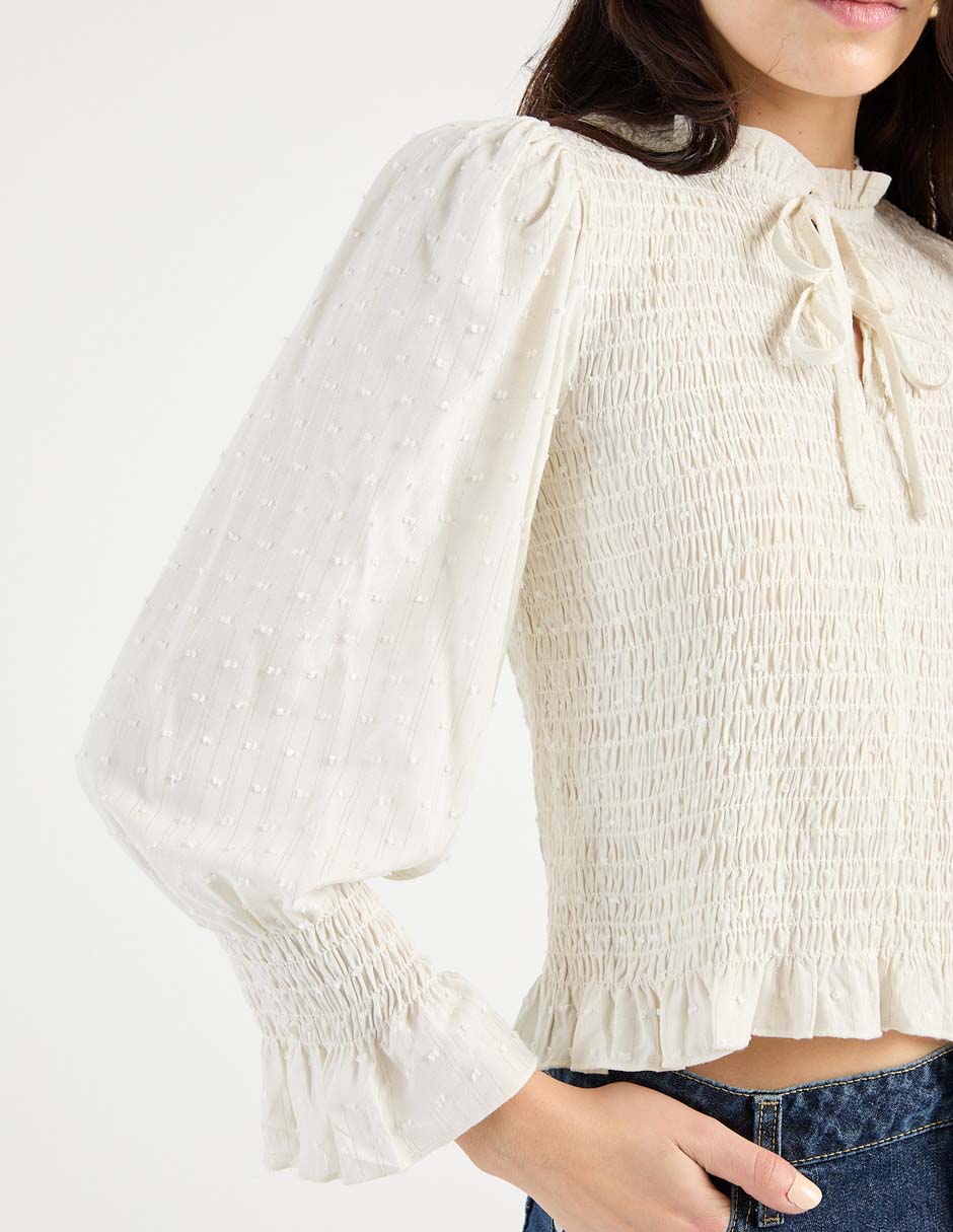Blusa manga larga para mujer 4