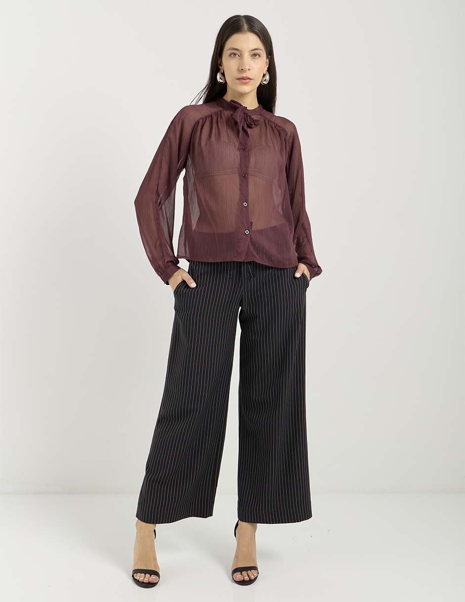 Blusa manga larga para mujer