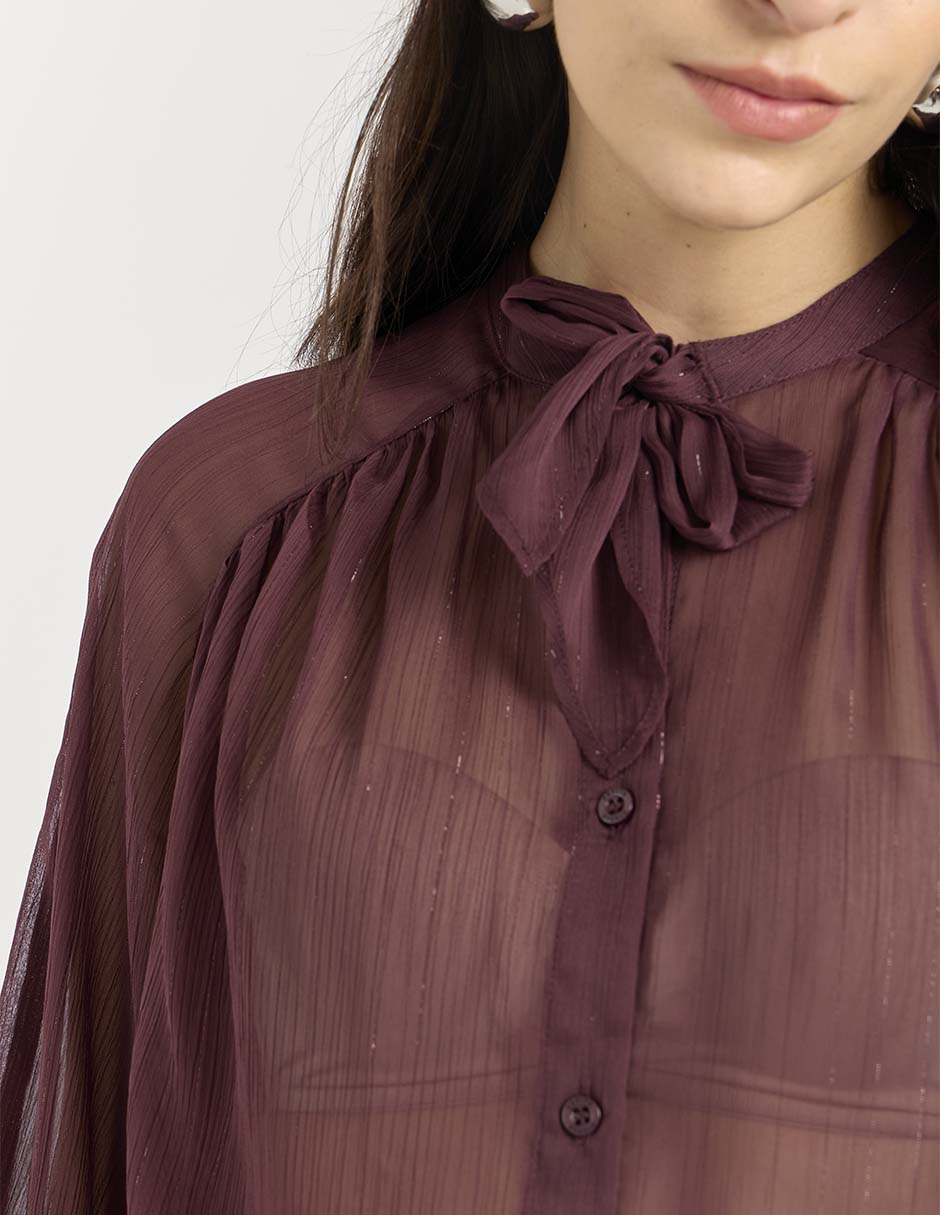 Blusa manga larga para mujer