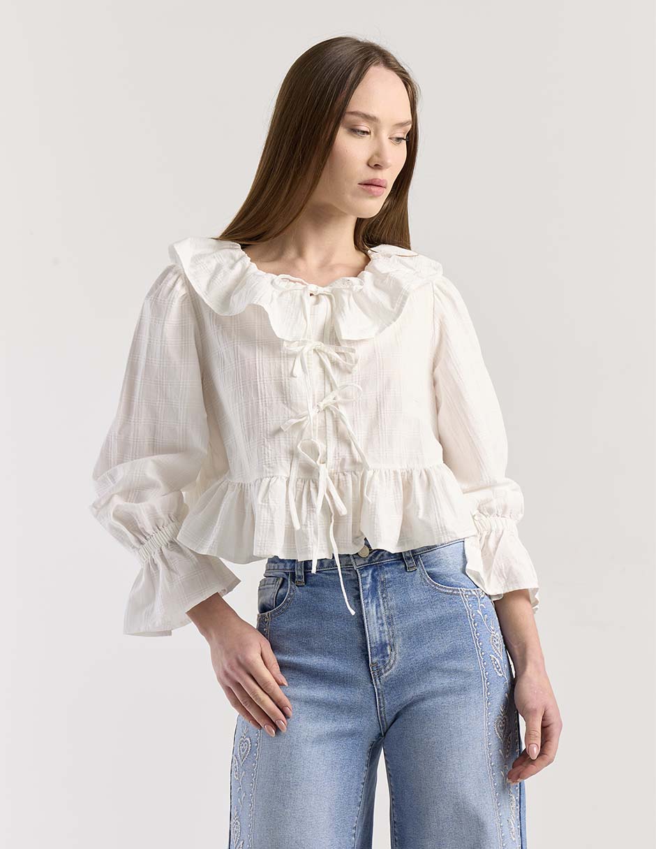 Blusa manga larga para mujer 1