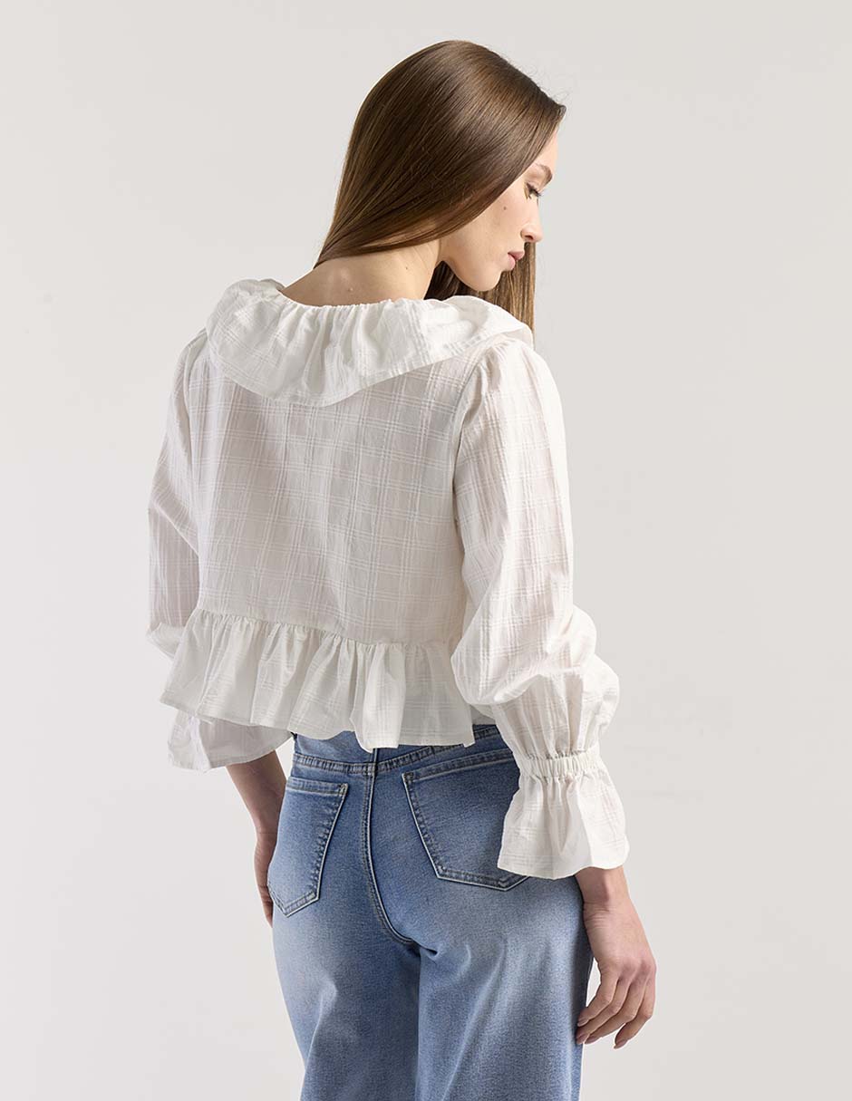 Blusa manga larga para mujer 5