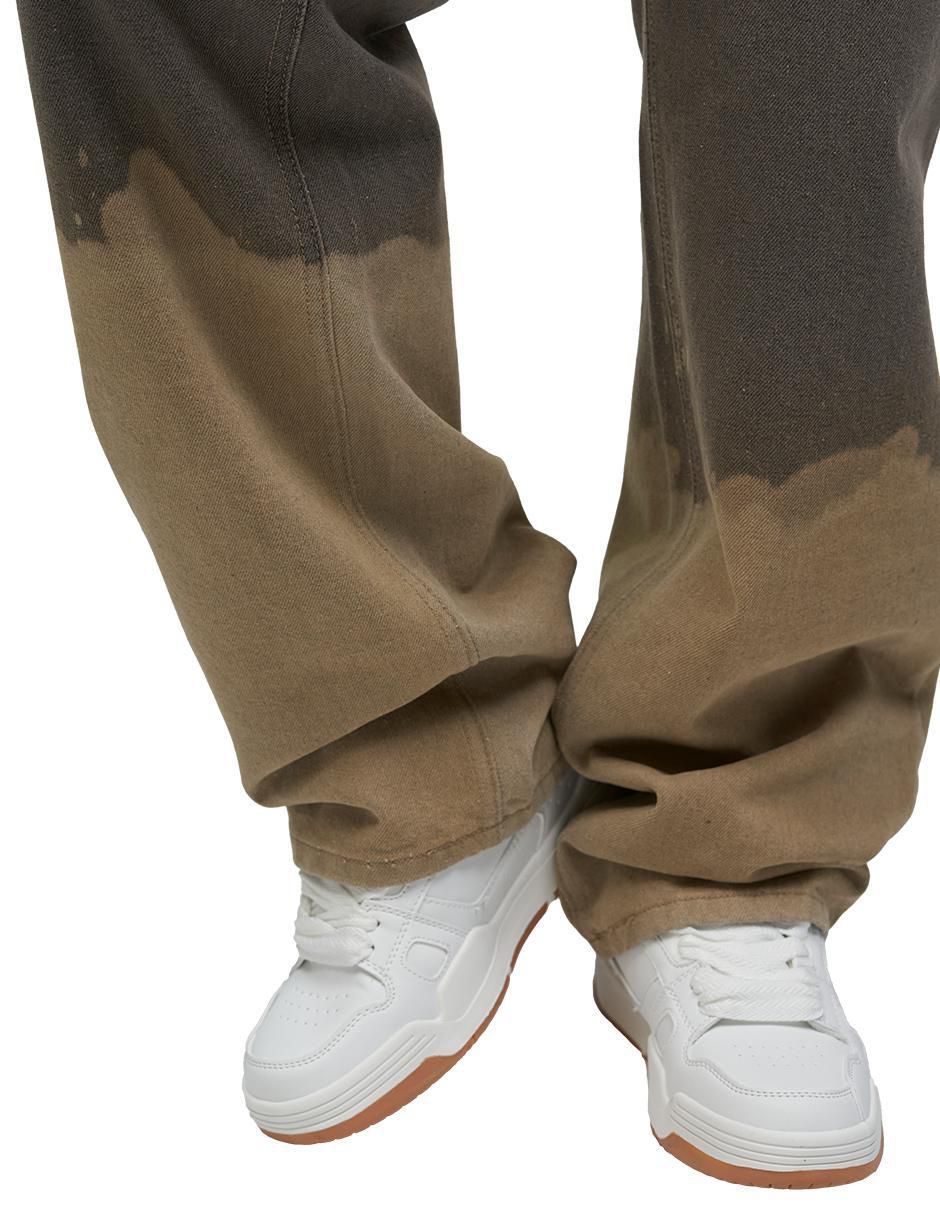 Jeans relaxed slim lavado medio para hombre