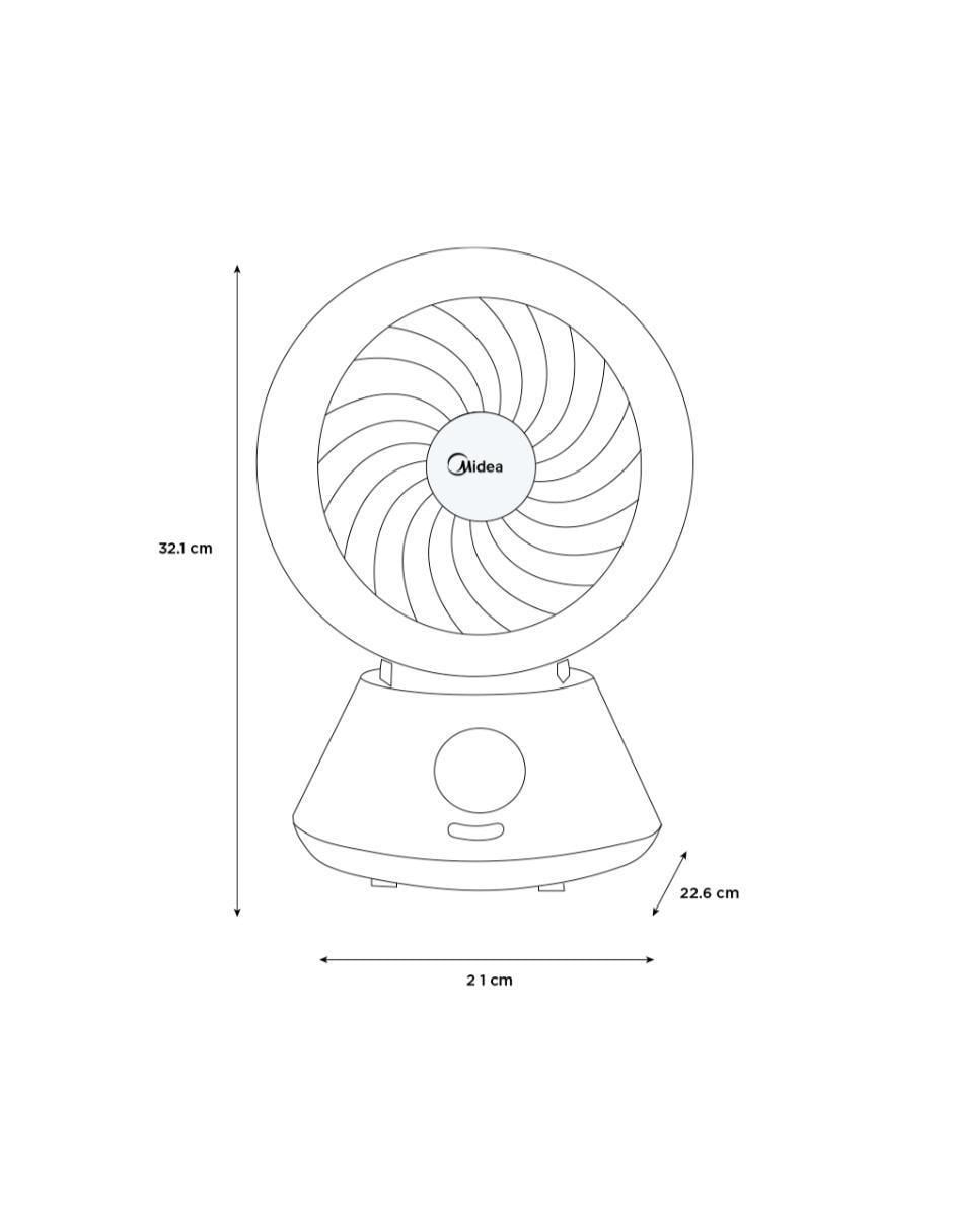 VENTILADOR DE PISO MCTF6MBP MI, BLANCO 8