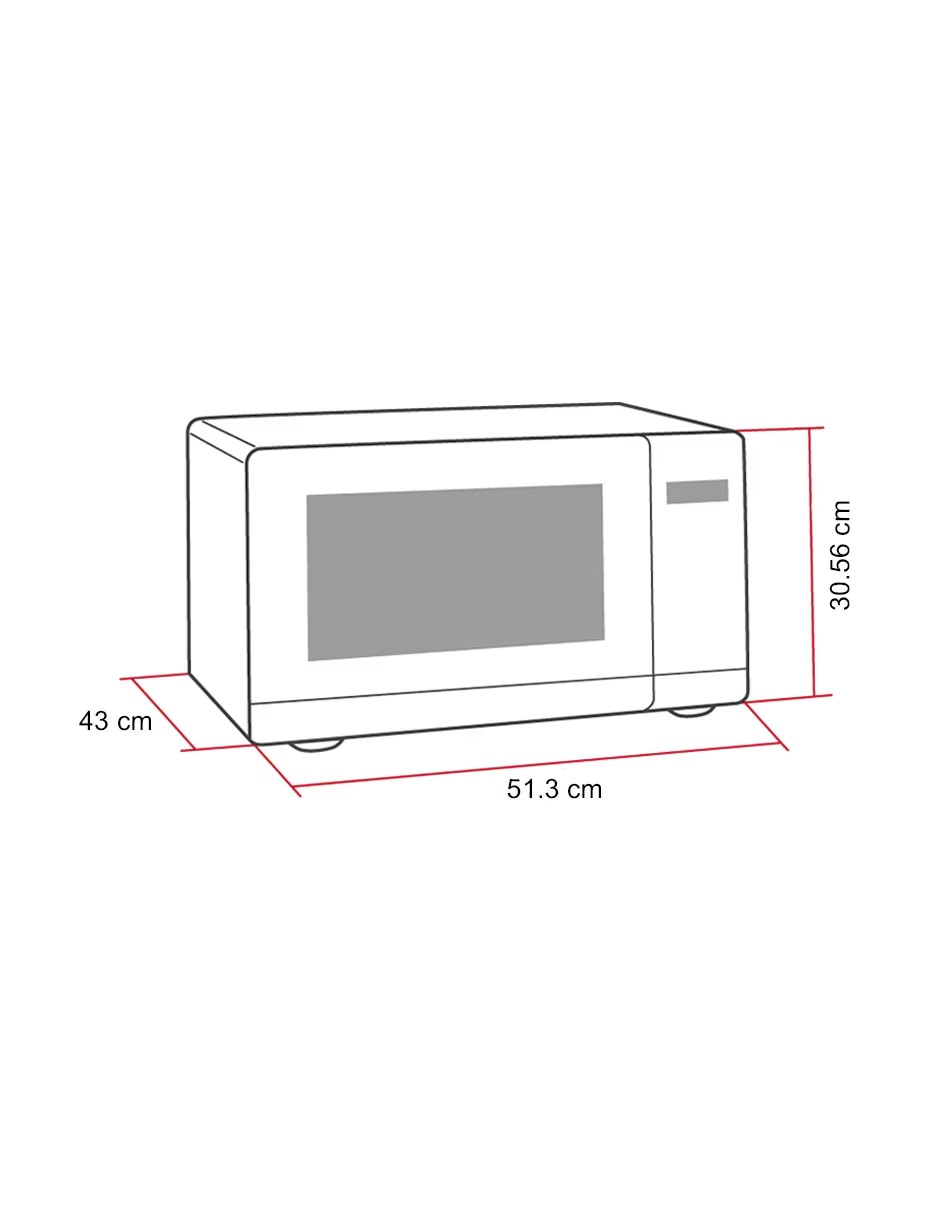 Horno a gas natural HSB750GSRX capacidad 2.5 pies 7