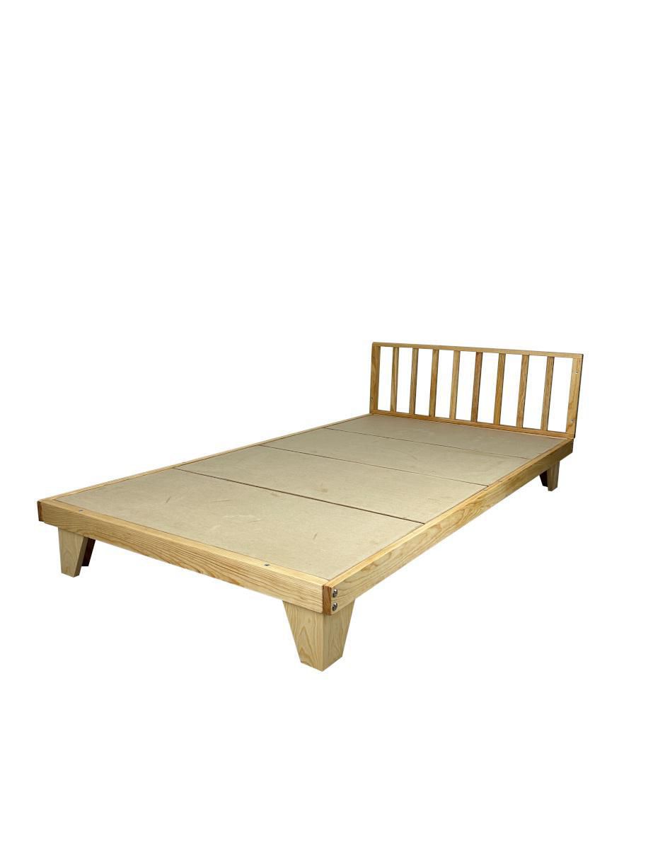 Cama baja Montessori Titi Muebles de madera pino individual