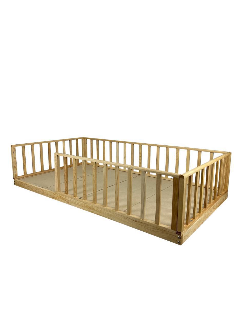 Cama baja Montessori Titi Muebles de madera pino individual