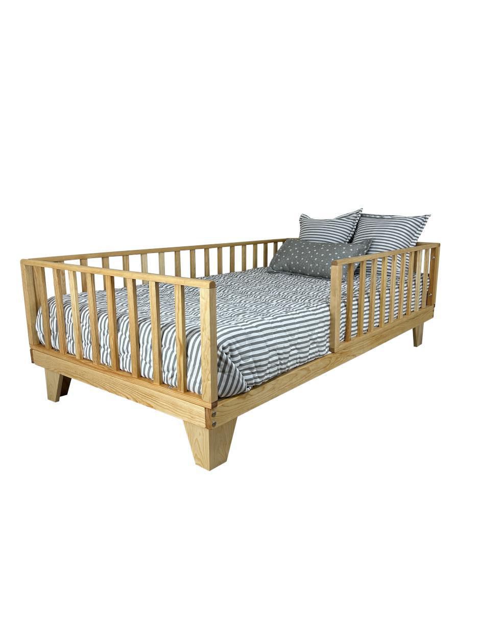 Cama baja Montessori Titi Muebles de madera pino individual