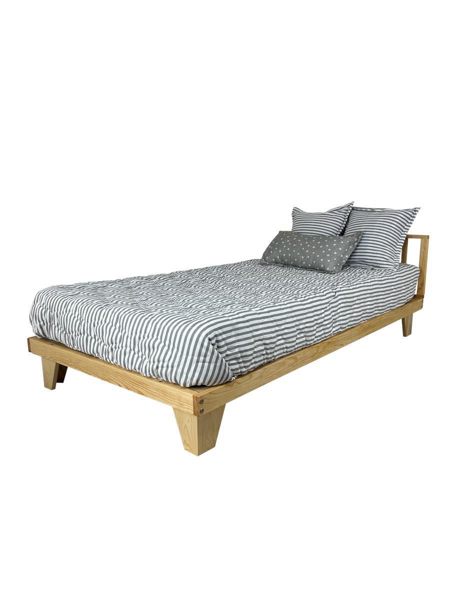 Cama baja Montessori Titi Muebles de madera pino individual